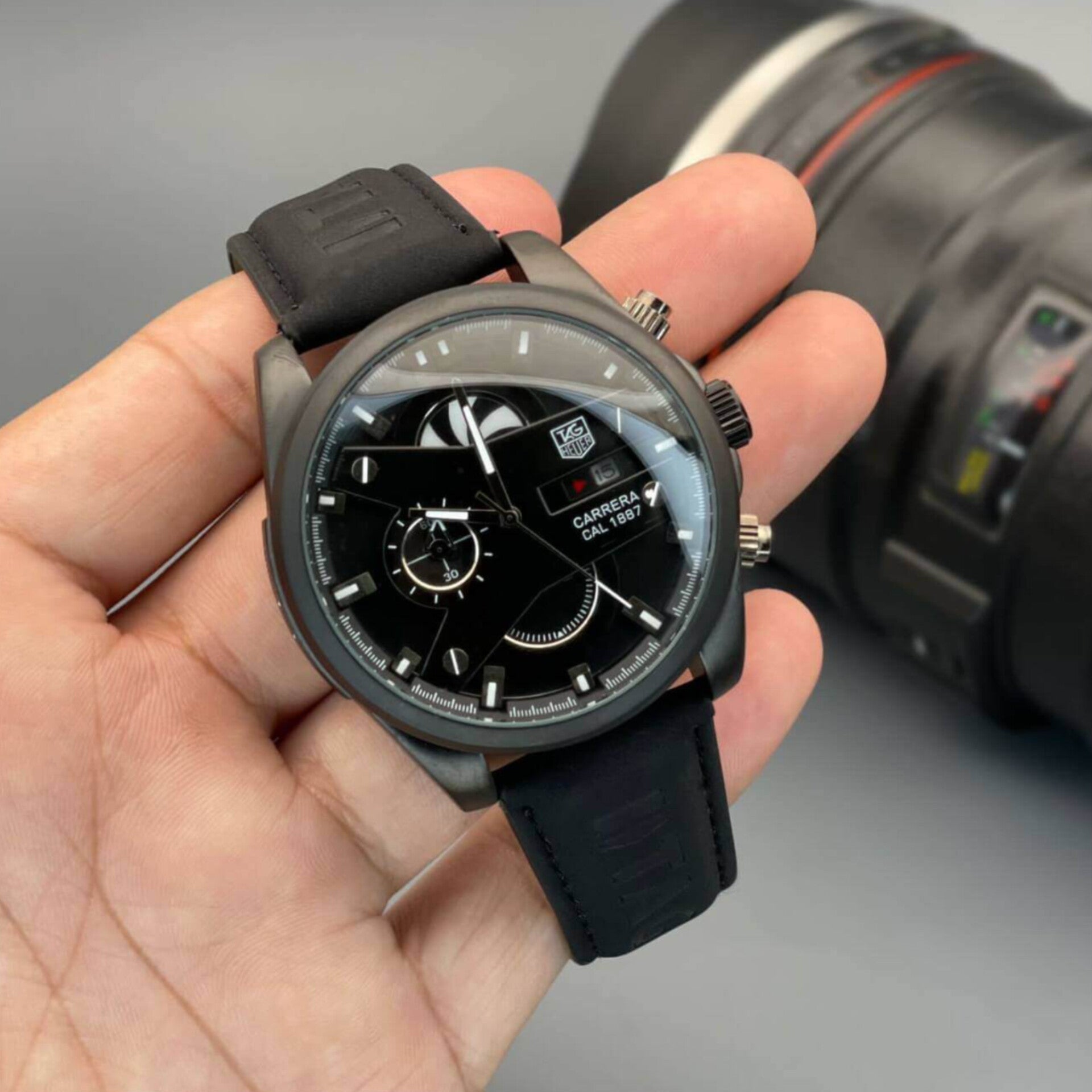 TAG HEUER CR7 BLACK CHRONOGRAPH WATCH