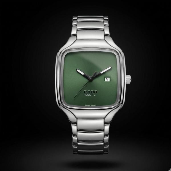 RADO TRUE SQUARE SILVER GREEN (CELL MODEL)