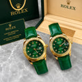 ROLEX DATEJUST GREEN (COUPLE WATCH)