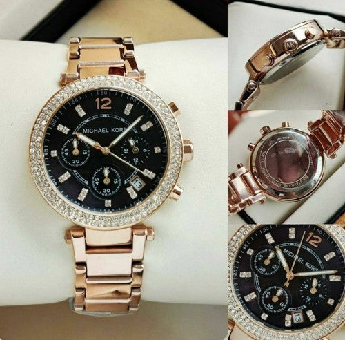 MICHAEL KORS PARKER FOR HER (ROSEGOLD BLACK)