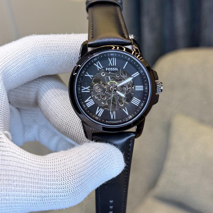 FOSSIL GRANT BLACK AUTOMATIC WATCH