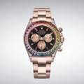 ROLEX RAINBOW CHRONOGRAPH WATCH (ROSE GOLD)