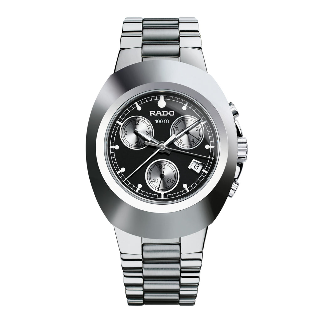 RADO DIASTAR CHRONOGRAPH SILVER BLACK (JAPAN OG MACHINE)