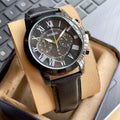 FOSSIL GRANT BLACK CHRONOGRAPH WATCH
