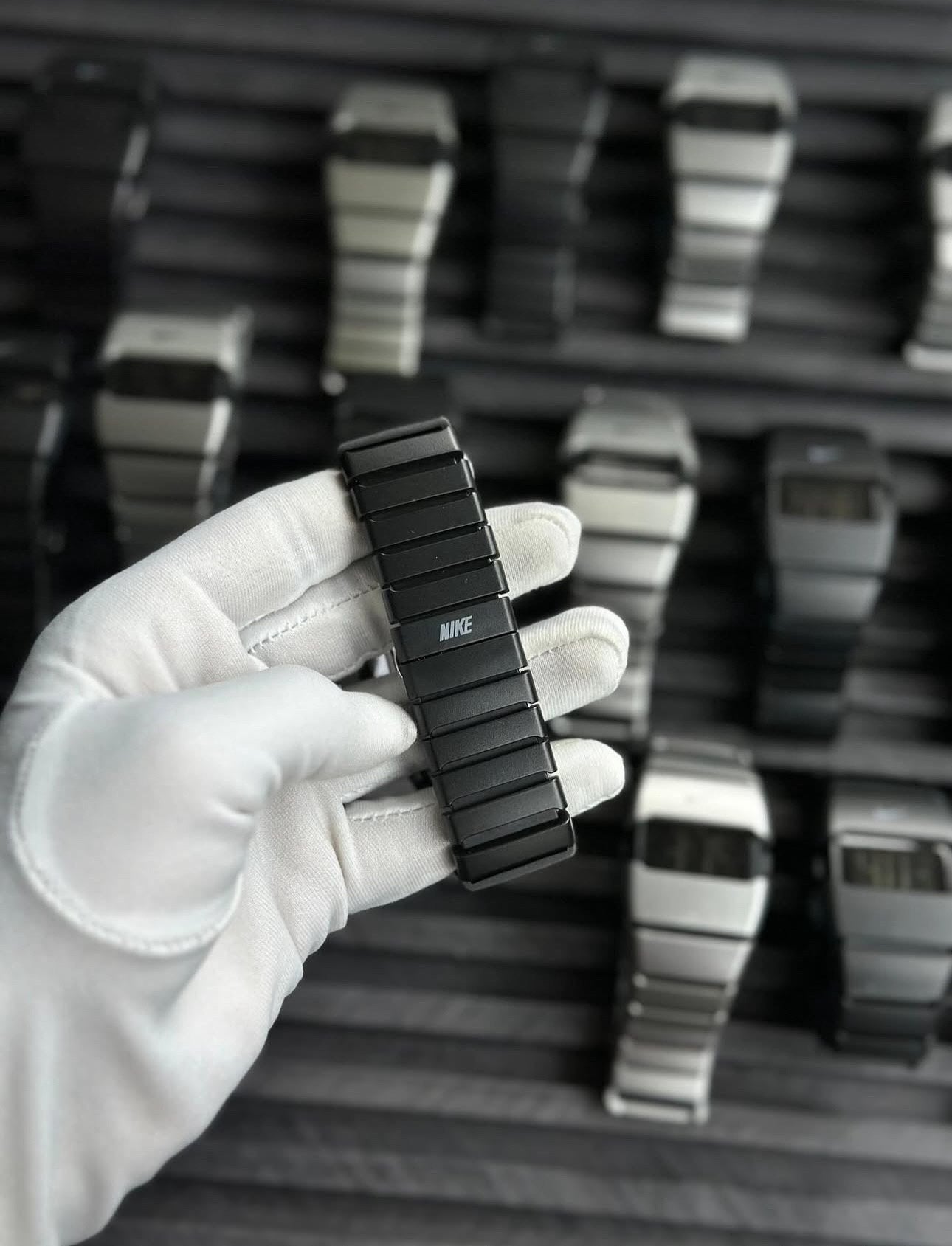 NIKE WATCH DIGITAL BLACK (CARBONATE FIBER)