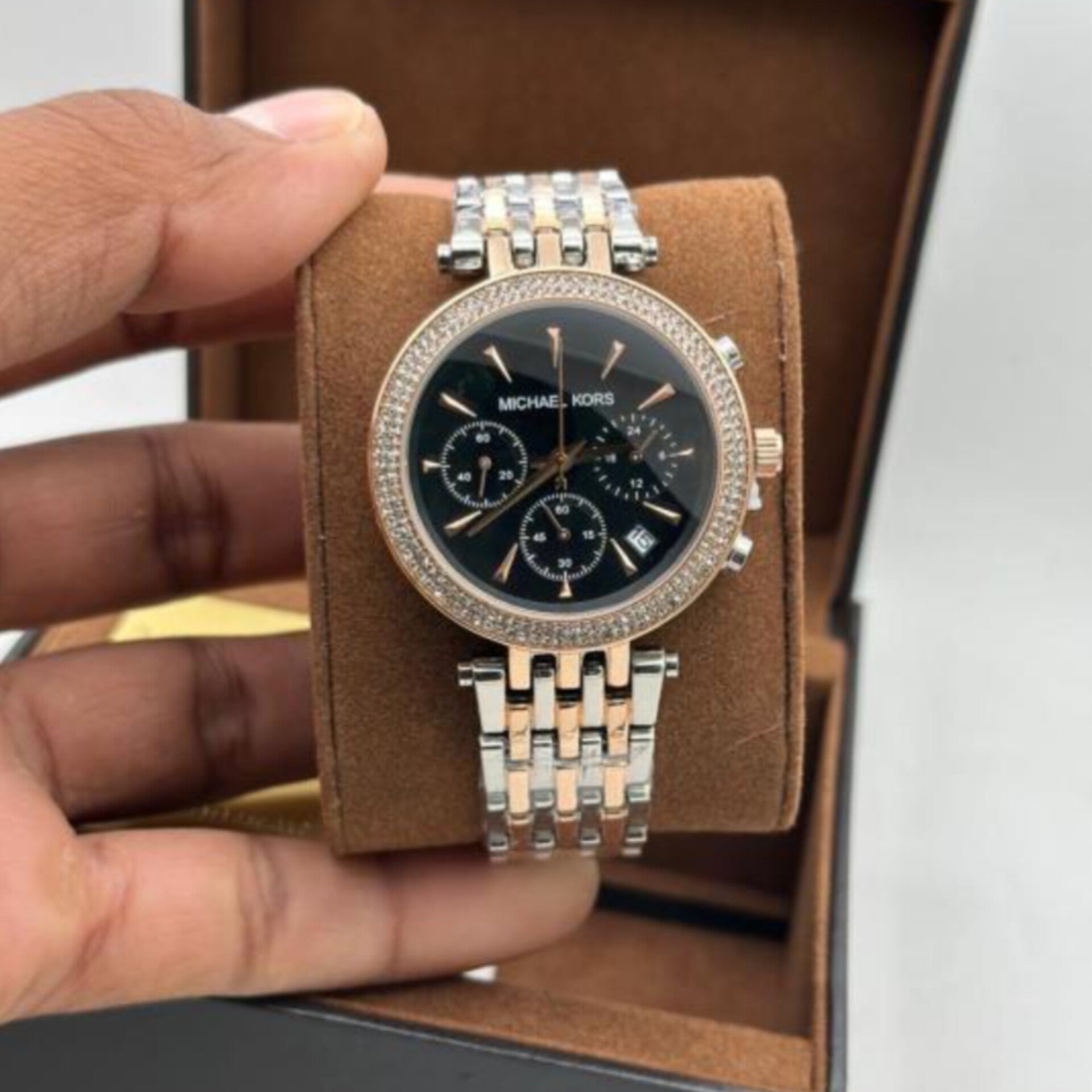 MICHAEL KORS DARCI CHRONOGRAPH (ROSEGOLD BLACK)