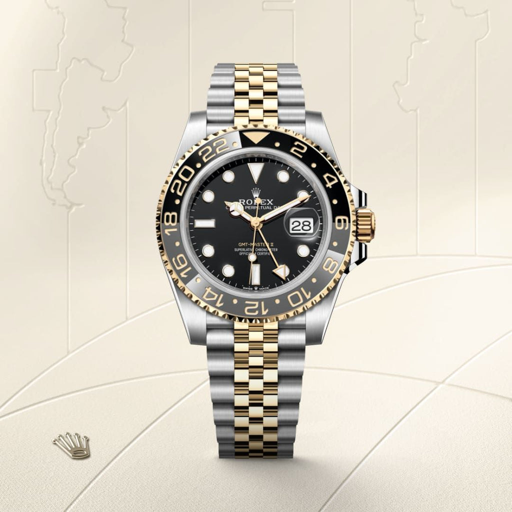 ROLEX GMT MASTER II DUALTONE  BLACK (AUTOMATIC)