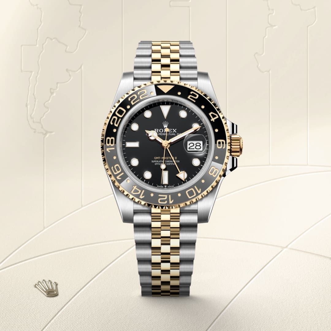 ROLEX GMT MASTER II DUALTONE  BLACK (AUTOMATIC)