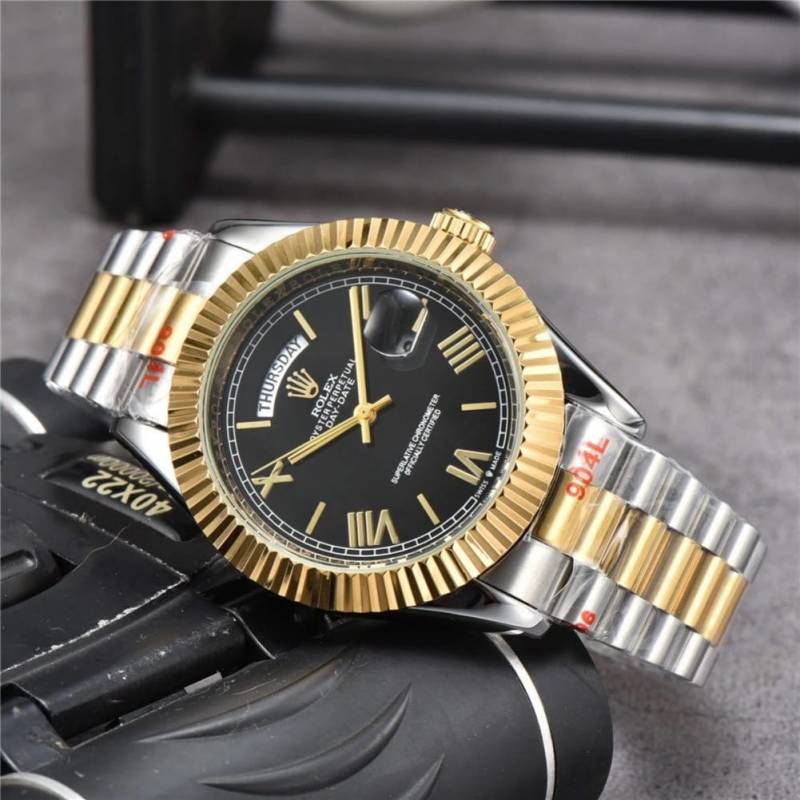 ROLEX DAY DATE DOUBLE TONE BLACK (CELL MODEL)