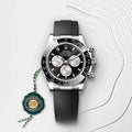 ROLEX DAYTONA SILVER BLACK (AUTOMATIC)
