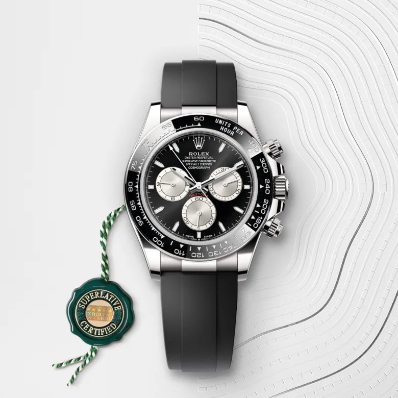 ROLEX DAYTONA SILVER BLACK (AUTOMATIC)