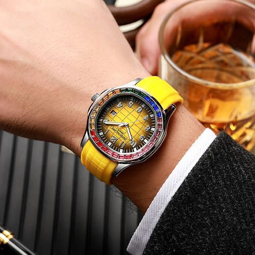 PATEK PHILIPPE AQUANUT RAINBOW YELLOW (CELL MODEL)