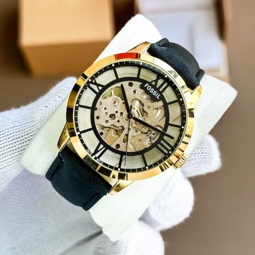 FOSSIL TOWNSMEN GOLD BLACK AUTOMATIC