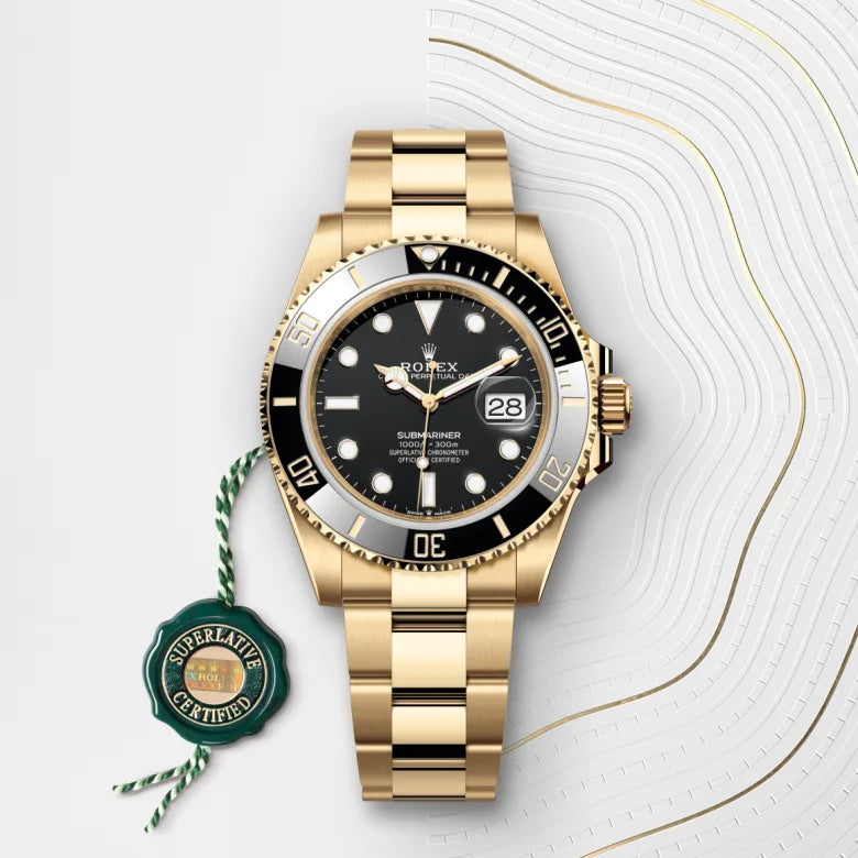 ROLEX SUBMARINER GOLD BLACK (AUTOMATIC)