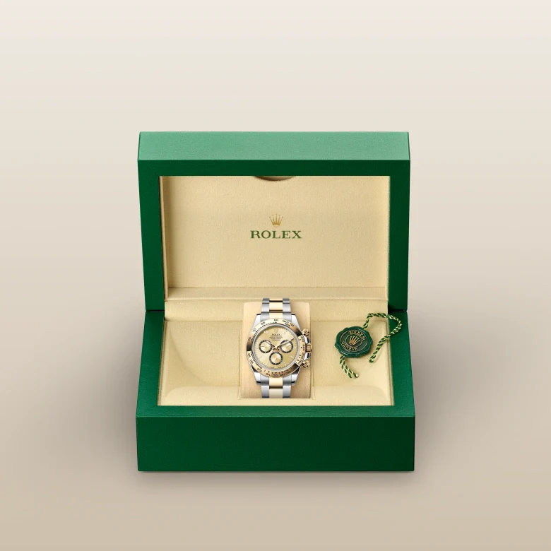ROLEX DAYTONA SILVER GOLD (AUTOMATIC)