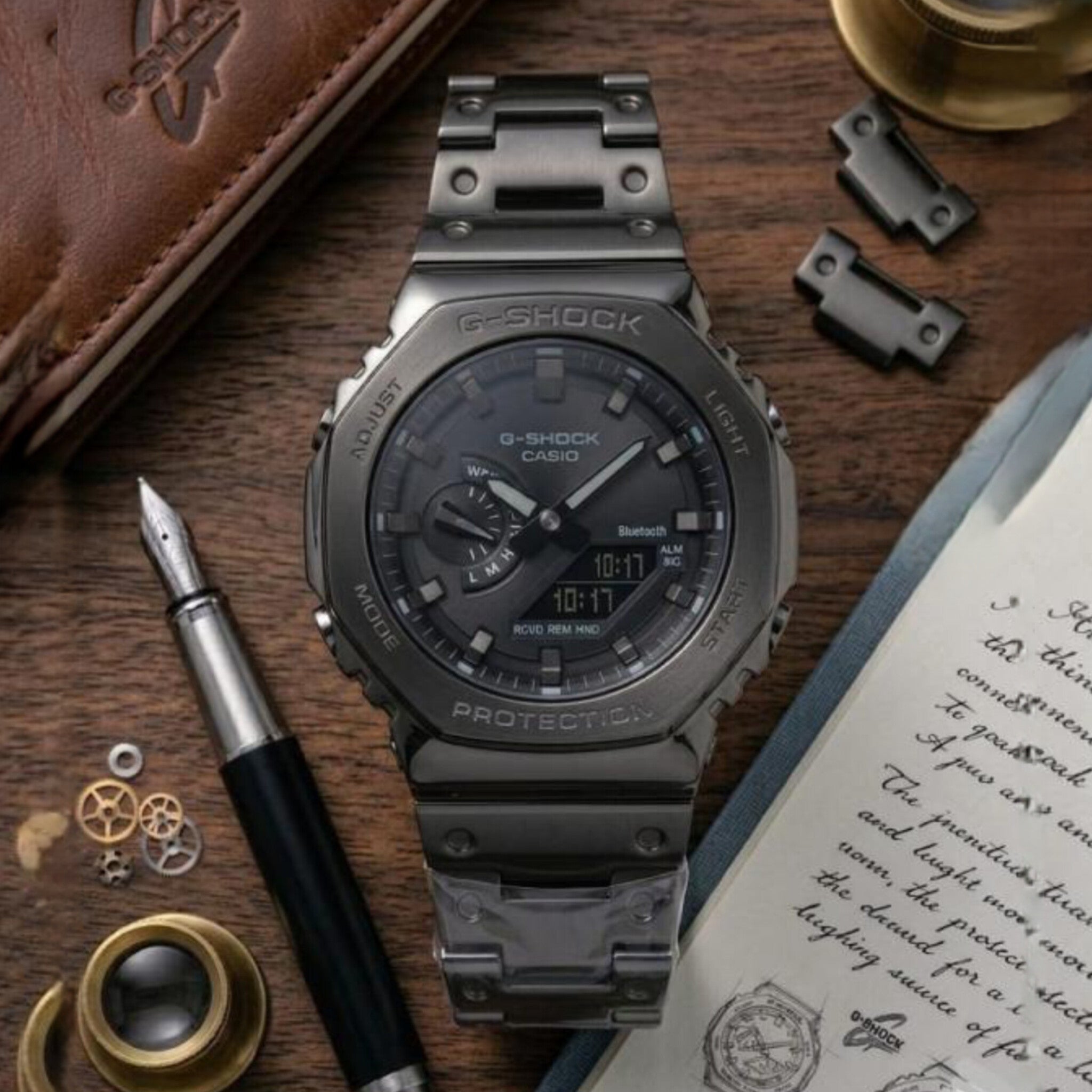 G-SHOCK GMB-2100 METAL WATCH (FULL BLACK) WITH ORIGINAL METAL BOX