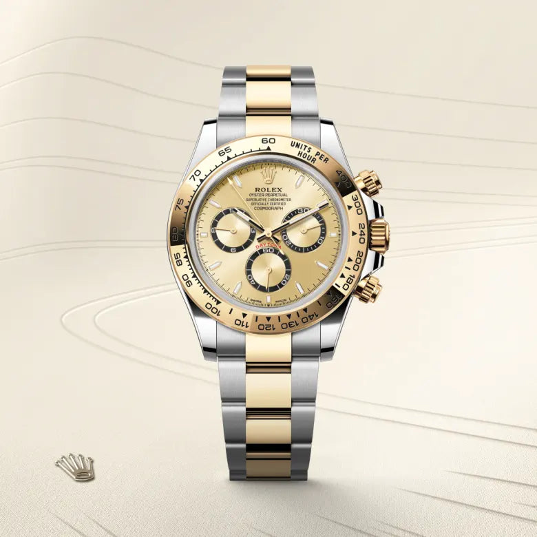 ROLEX DAYTONA SILVER GOLD (AUTOMATIC)