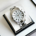 FOSSIL GRANT WHITE SILVER WATCH