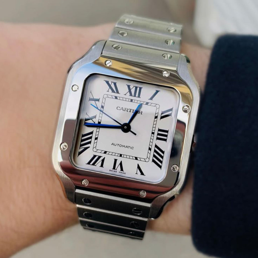 CARTIER SILVER WHITE (AUTOMATIC)