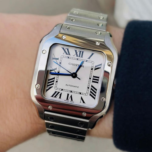 CARTIER SILVER WHITE (AUTOMATIC)