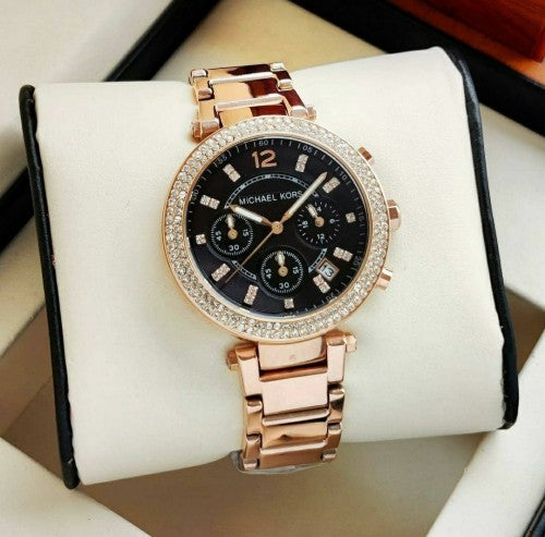 MICHAEL KORS PARKER FOR HER (ROSEGOLD BLACK)