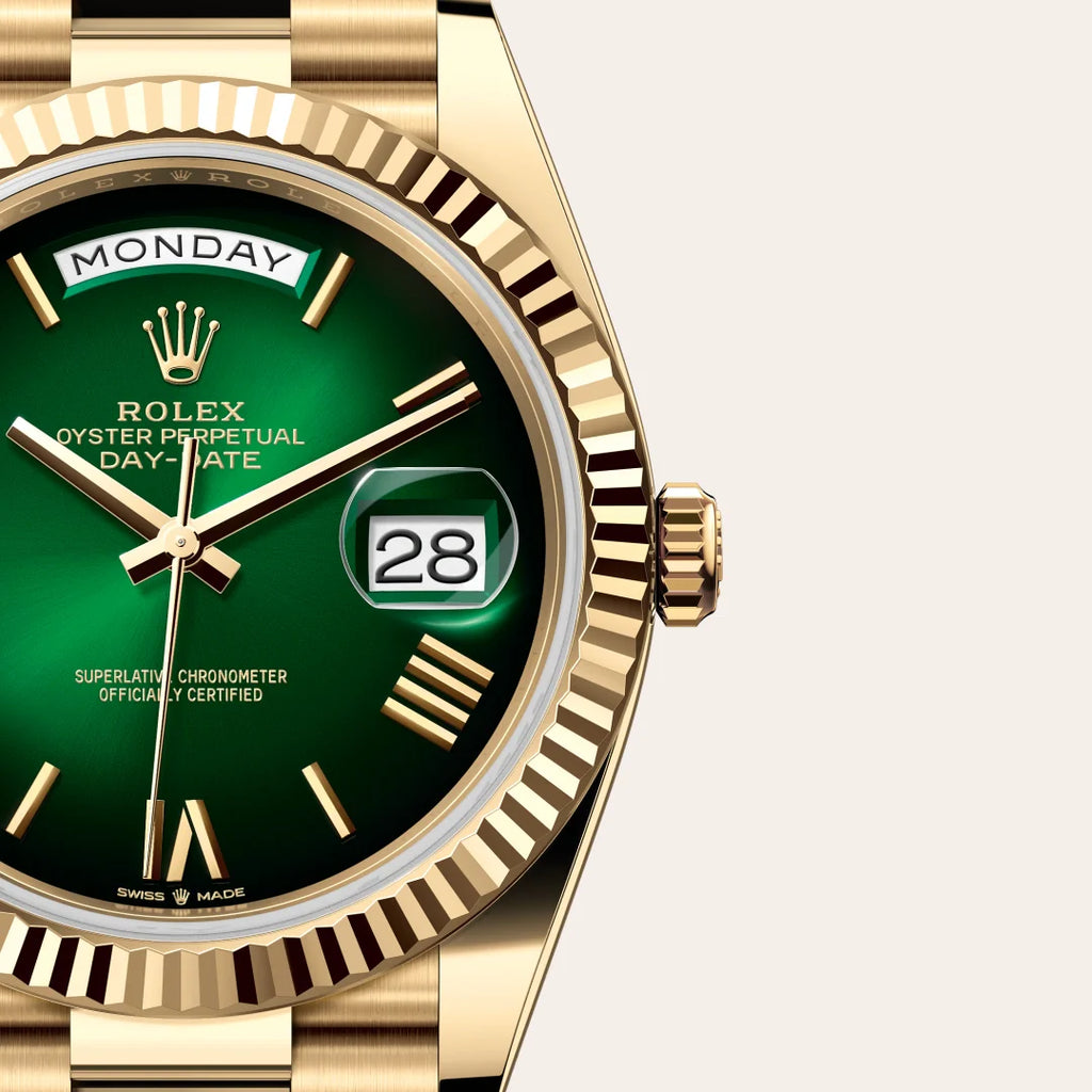 ROLEX DAY DATE GREEN GOLD (AUTOMATIC)