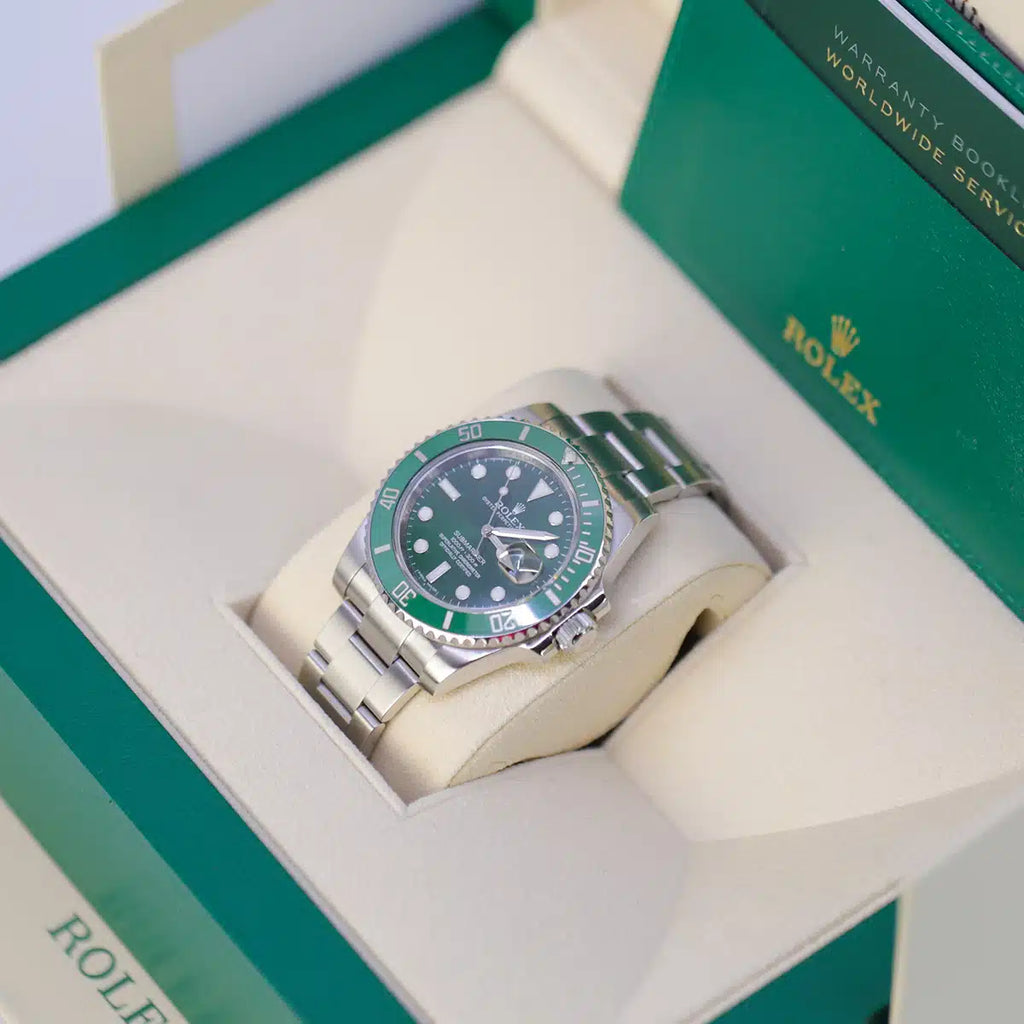 ROLEX SUBMARINER SILVER GREEN (AUTOMATIC)