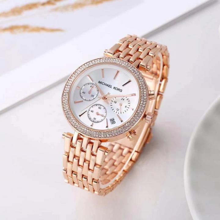MICHAEL KORS DARCI CHRONOGRAPH (ROSEGOLD BLACK)