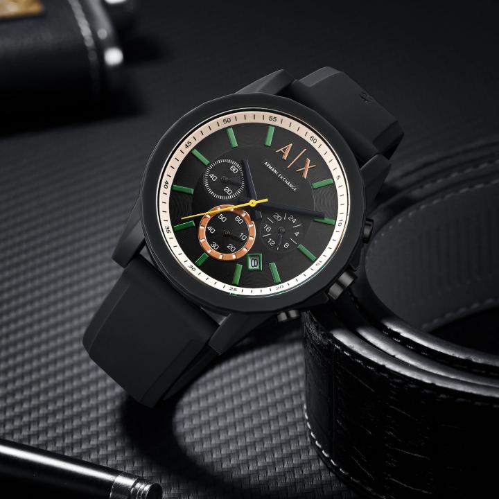 ARMANI EXCHANGE OUTERBANKS CHRONOGRAPH (BLACK GREEN)