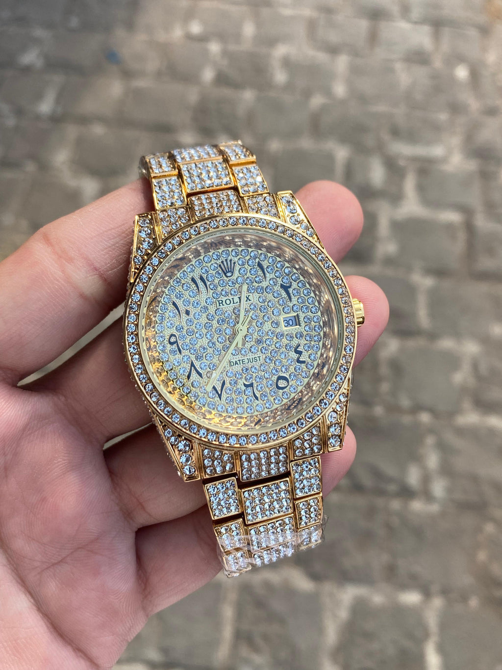 ROLEX ARABIC DIAMOND GOLD