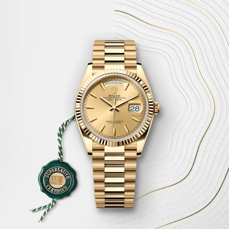 ROLEX DAY DATE GREEN GOLD (AUTOMATIC)