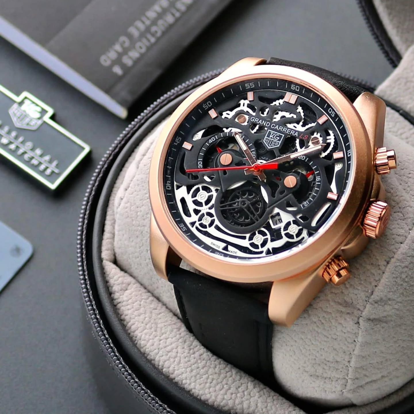 TAG HEUER CR7 BLACK CHRONOGRAPH WATCH