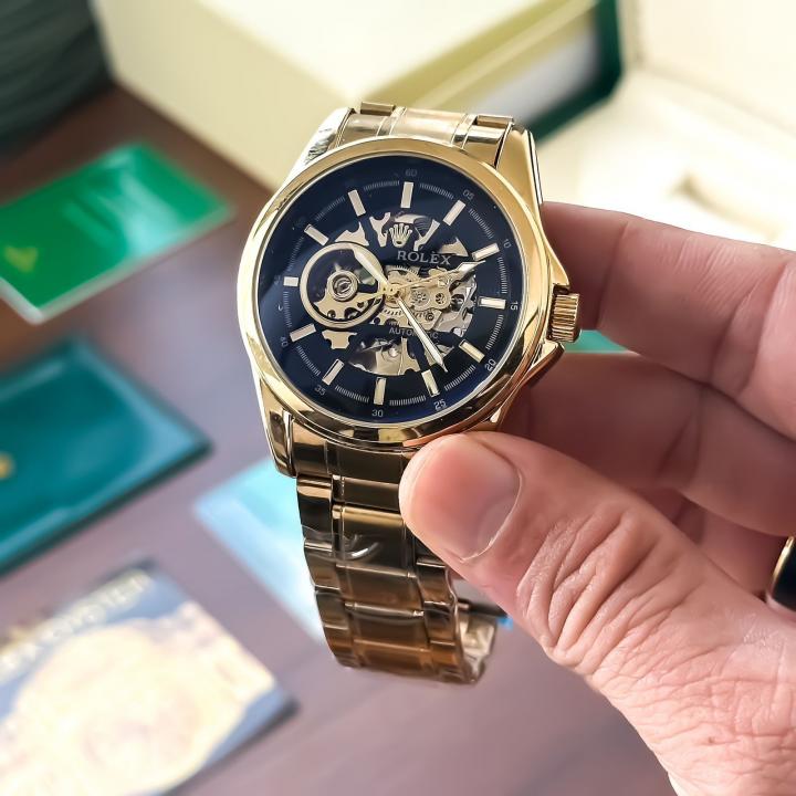 ROLEX CLASSIC GOLD BLACK (AUTOMATIC)