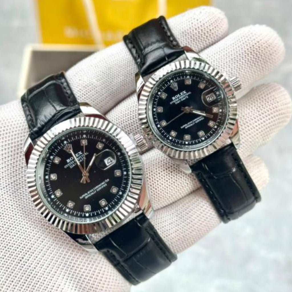 ROLEX DATEJUST GREEN (COUPLE WATCH)