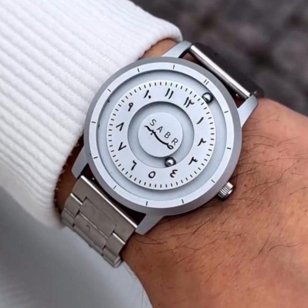 SABR MAGNETIC LUNA WATCH (SILVER)
