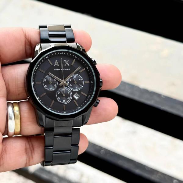 ARMANI EXCHANGE GUNMETAL CHRONOGRAPH FULL BLACK