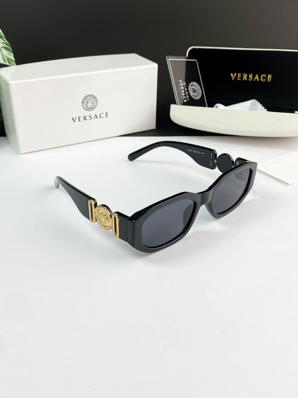 VERSACE SUNGLASSES WITH ORIGINAL BOX AND KIT