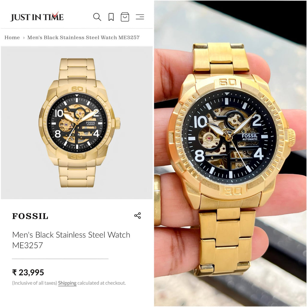 FOSSIL GOLD BLACK (AUTOMATIC)