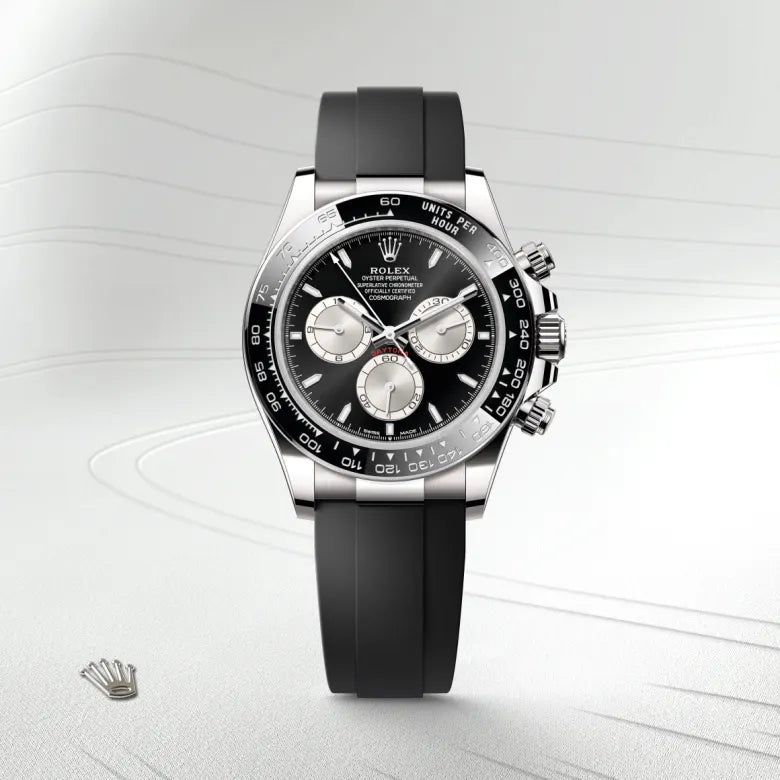 ROLEX DAYTONA SILVER BLACK (AUTOMATIC)