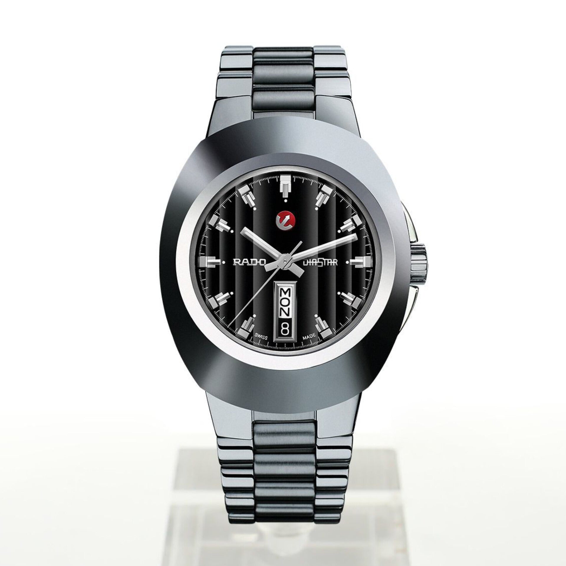 RADO DIASTAR DAY DATE SILVER BLACK (JAPAN OG MACHINE)
