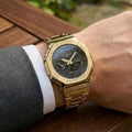 G-SHOCK GMB-2100 METAL WATCH (GOLD BLACK) WITH ORIGINAL METAL BOX