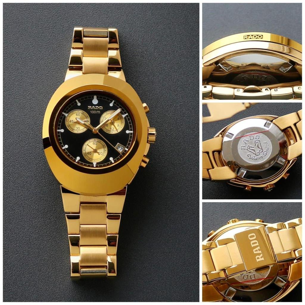 RADO DIASTAR CHRONOGRAPH GOLD BLACK (JAPAN OG MACHINE)