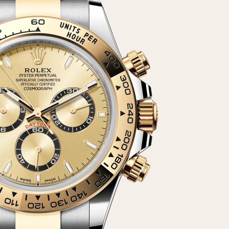 ROLEX DAYTONA SILVER GOLD (AUTOMATIC)