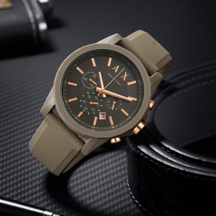 ARMANI EXCHANGE OUTERBANKS CHRONOGRAPH MILITARY GREEN)