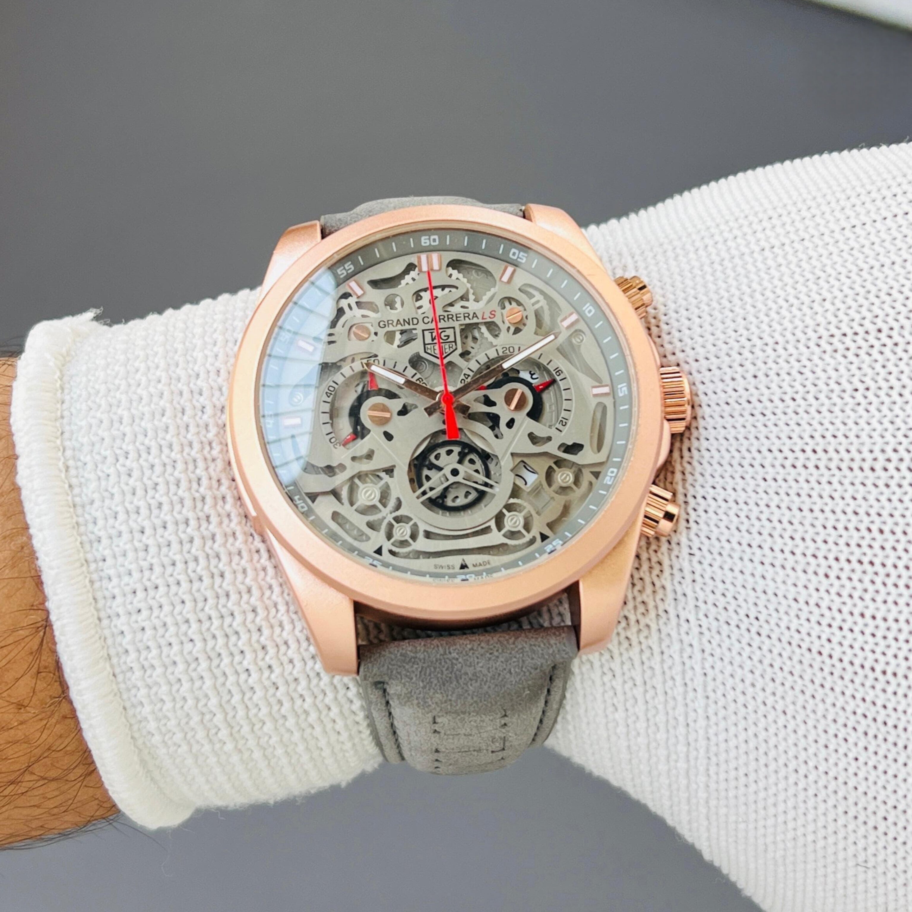 TAG HEUER CR7 GREY CHRONOGRAPH WATCH