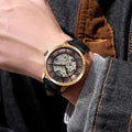 FOSSIL TOWNSMEN GOLD BLACK AUTOMATIC