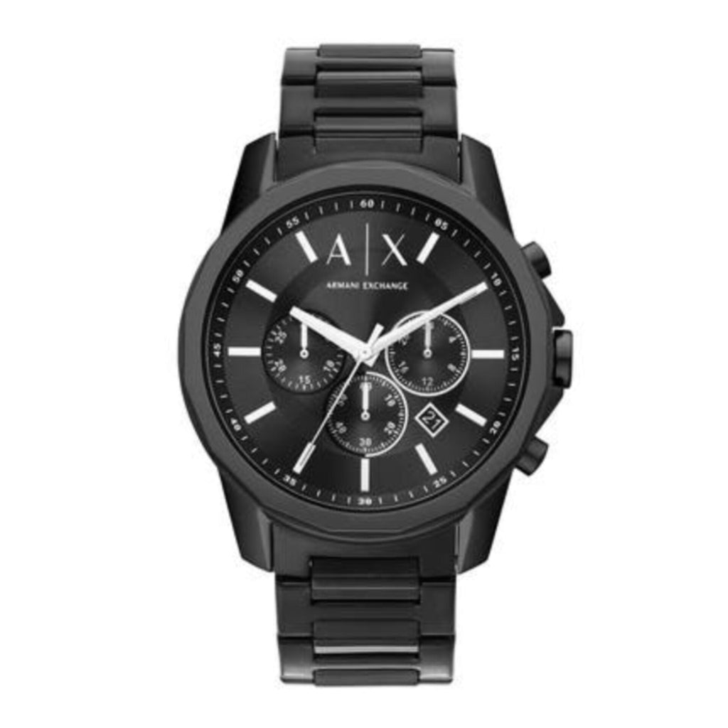 ARMANI EXCHANGE GUNMETAL CHRONOGRAPH FULL BLACK