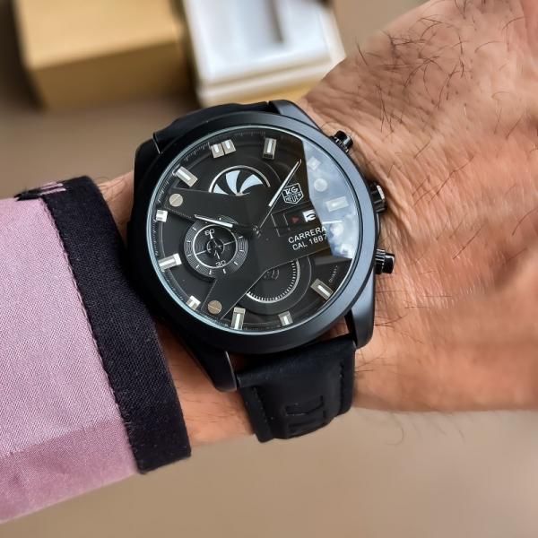 TAG HEUER CR7 BLACK CHRONOGRAPH WATCH