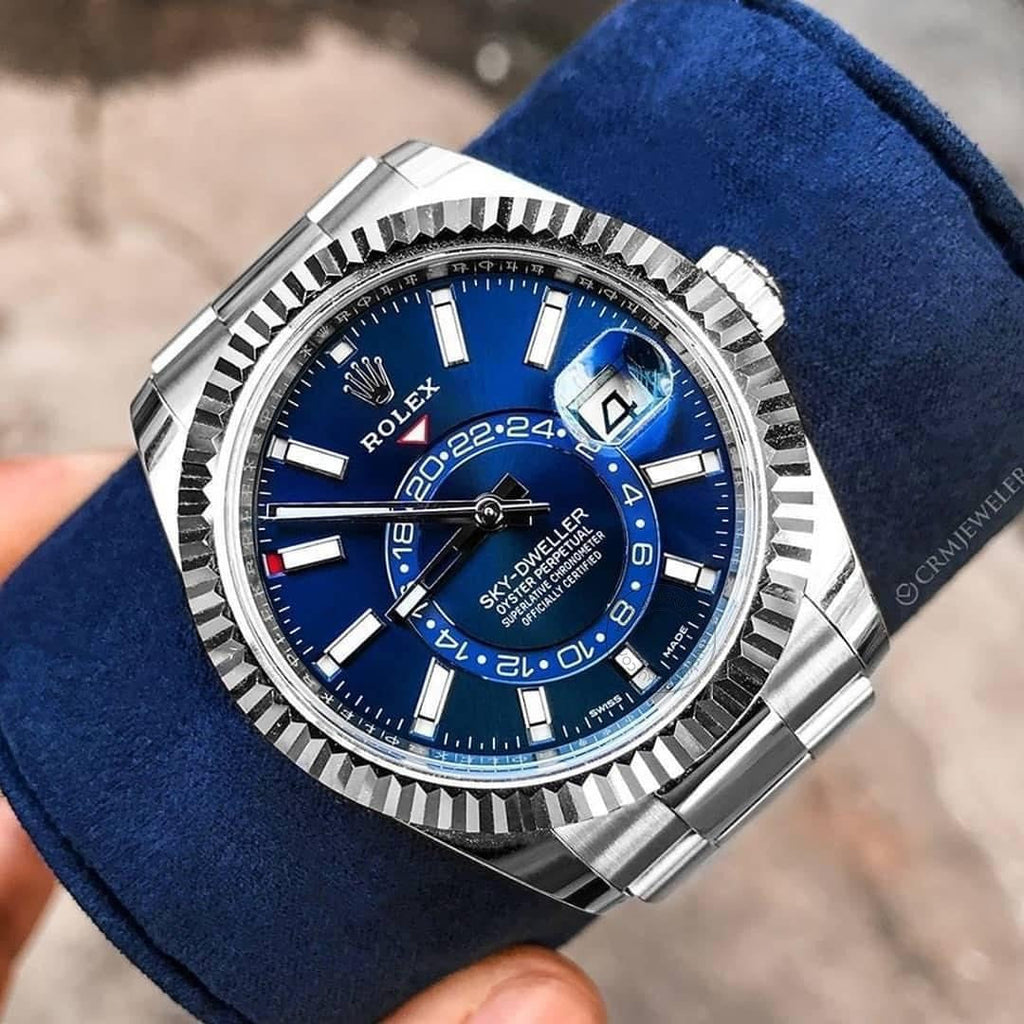 ROLEX SKY DWELLER SILVER BLUE (CELL MODEL)