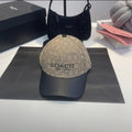 COACH NEW YORK MONOGRAM BLACK LOGO PREMIUM UNISEX CAP WITH SAFETY BOX